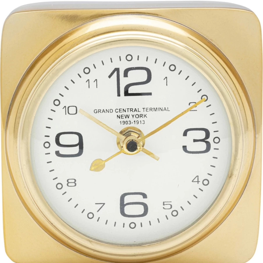 KARE Design Modern Table Clock - 13x9cm Stylish Desktop Timepiece for Home & Office