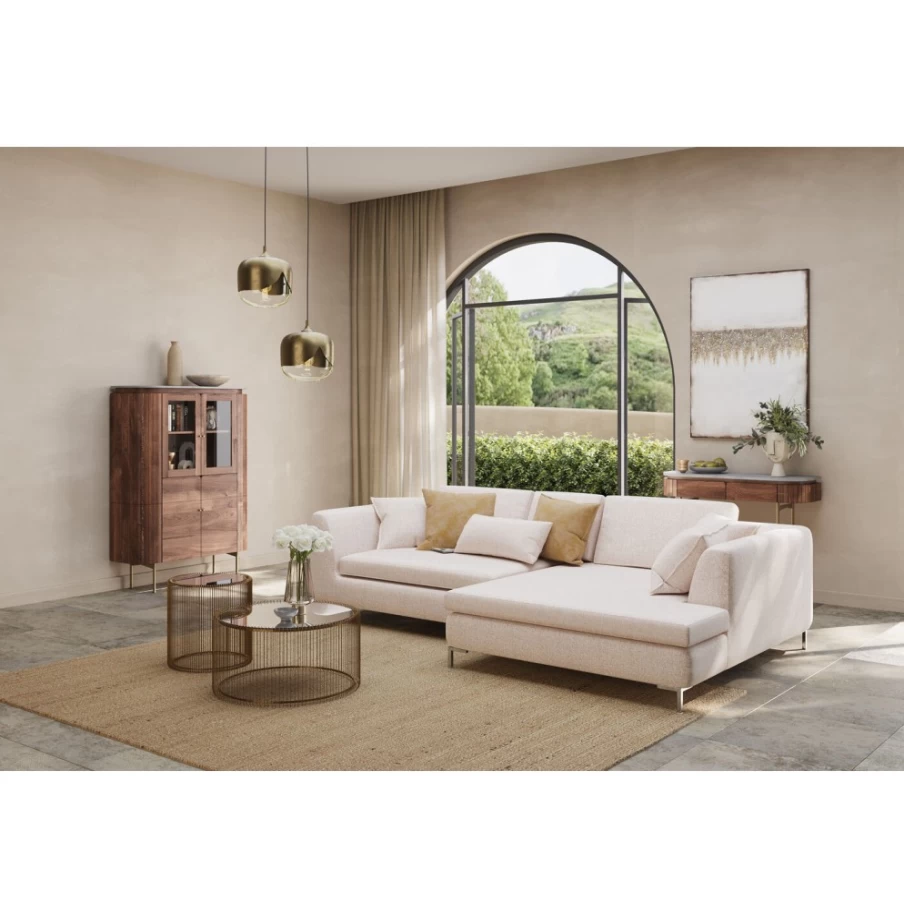 "KARE Design Gianni Cream Stool - Modern Accent Stool for Home Decor"