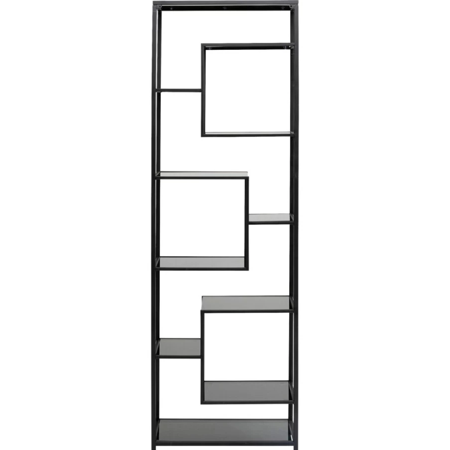 KARE Design Modern Black Shelf Loft 60x195cm - Stylish Wall Storage Unit