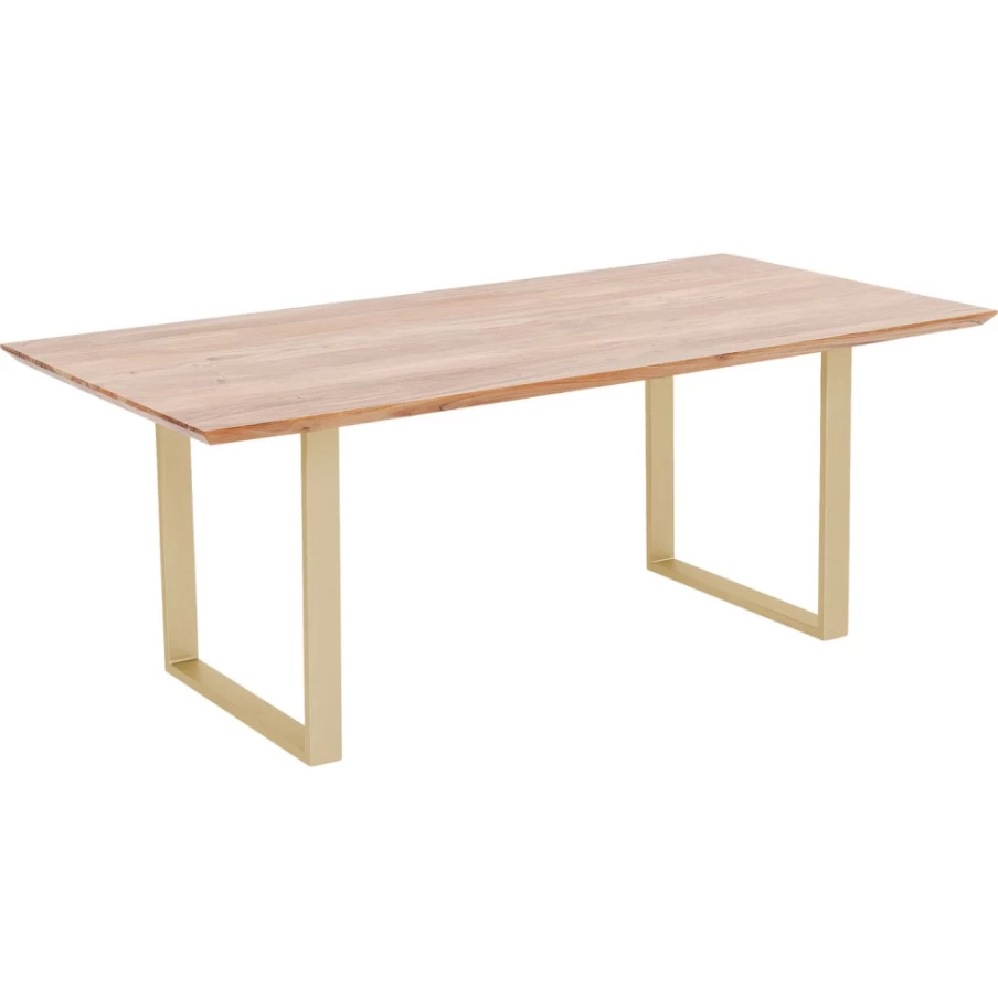 KARE Design Brass Symphony Dining Table 180X90 - Modern Luxury Brass Finish Rectangular Table