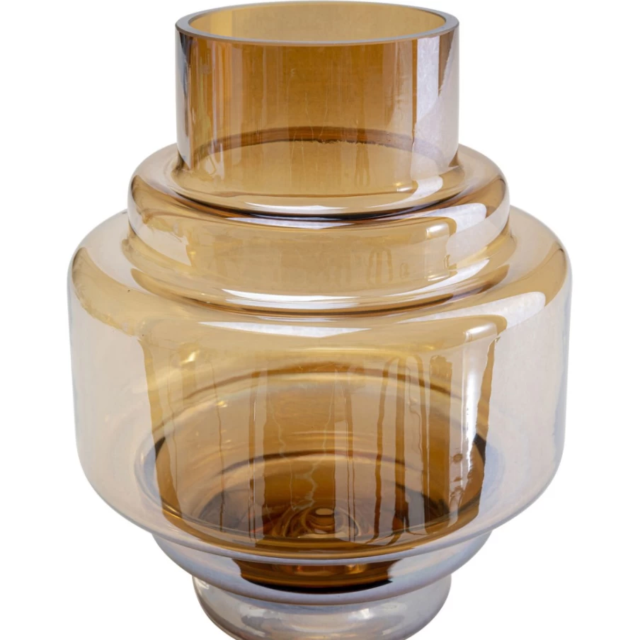 "KARE Design Modern Glossy Ceramic Vase - 18cm Height, Decorative Home Decor"