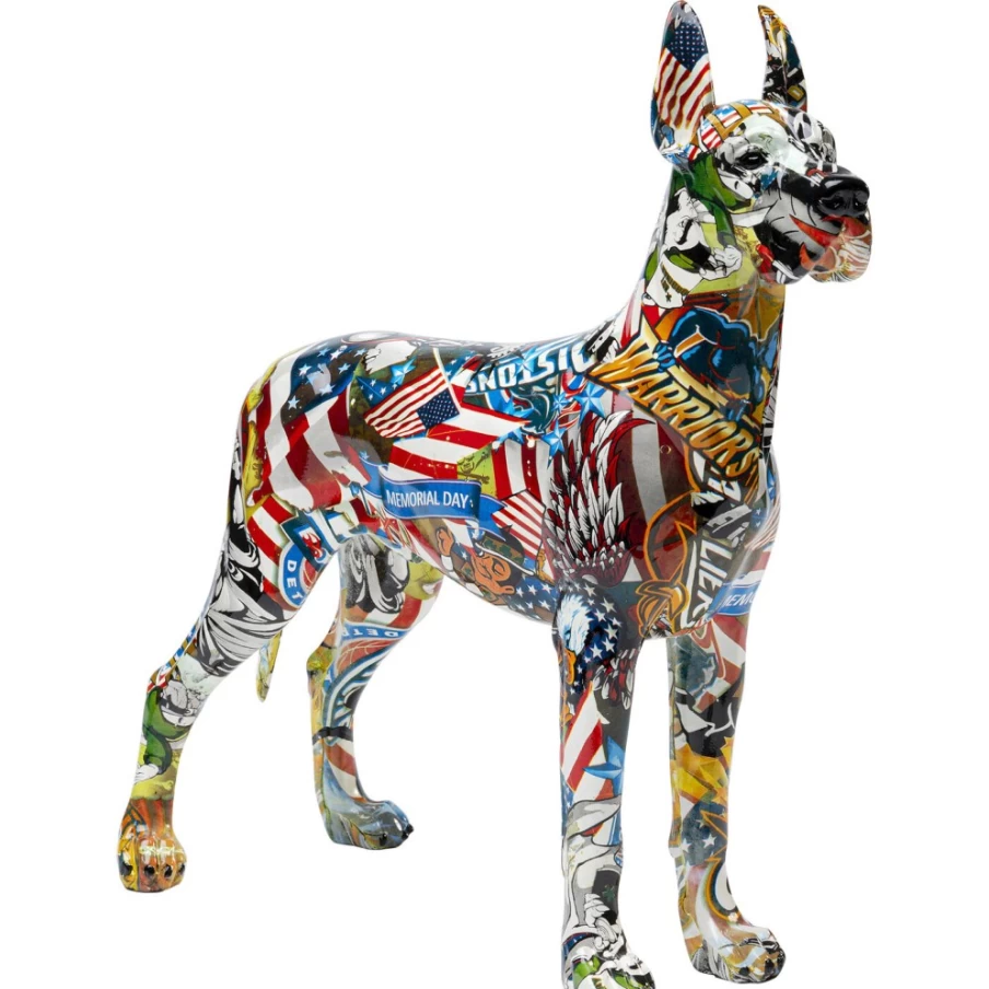 KARE Design Modern Deco Figurine - Playful Comic Dog Maddox Statue for Home Decor