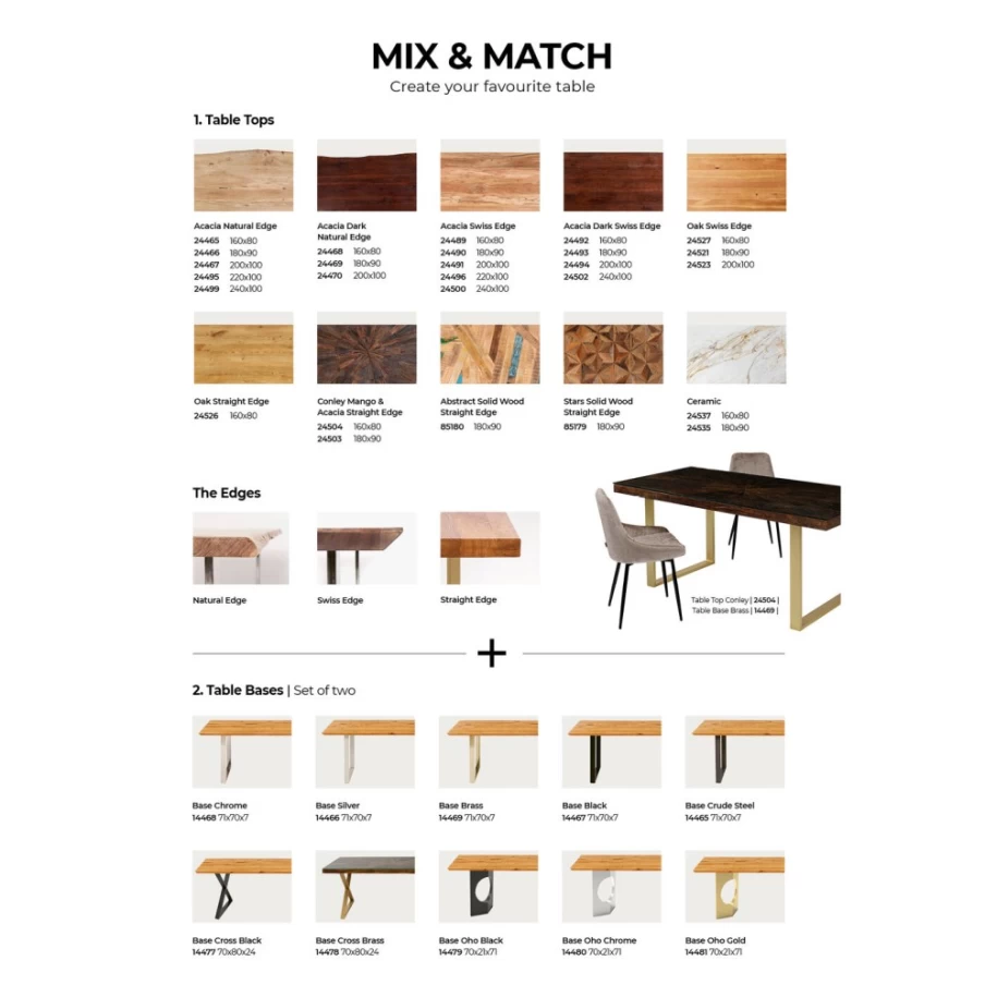 KARE Design Conley 160X80 Modern Dining Table - Stylish Tavola Top for Contemporary Kitchens