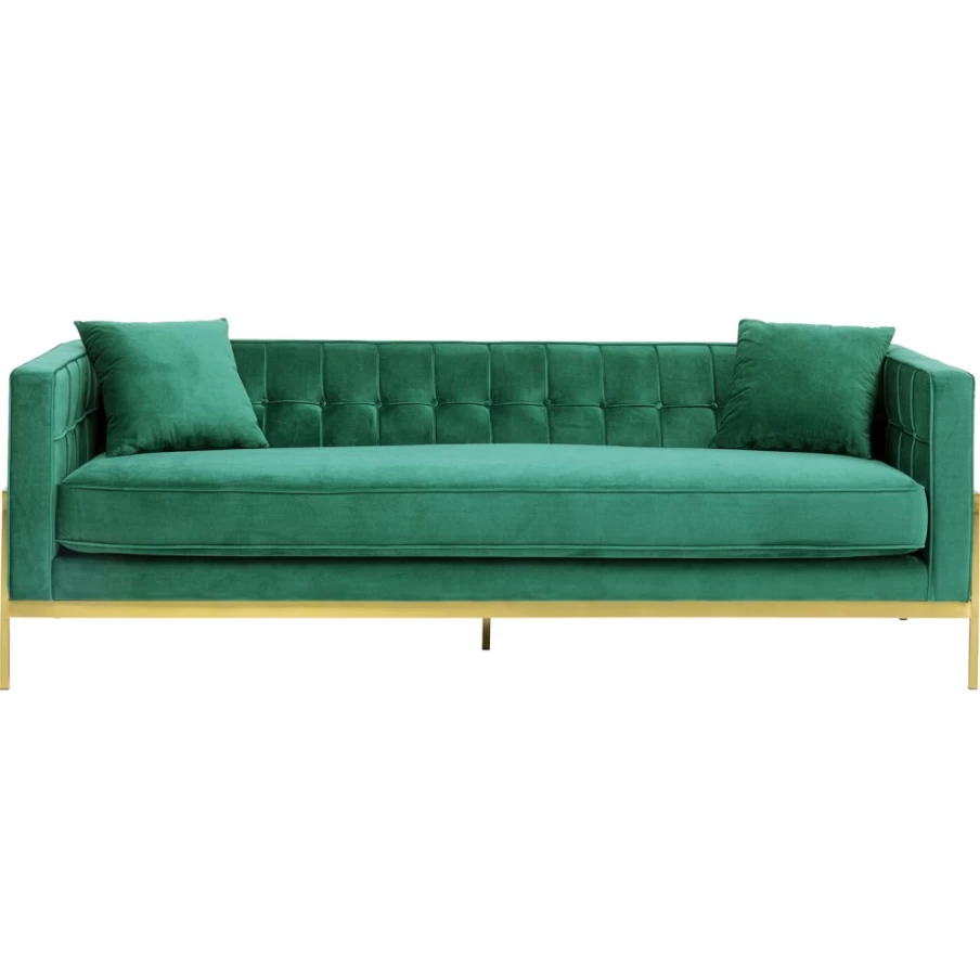 "KARE Design Modern 3-Seater Loft Sofa in Green – Contemporary Living Room Furniture"
