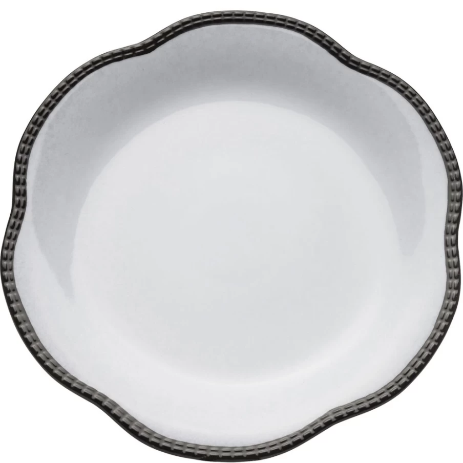 KARE Design Baroque Style Decorative Plate 28cm - Neo Baroque Ornamental Dining Plate