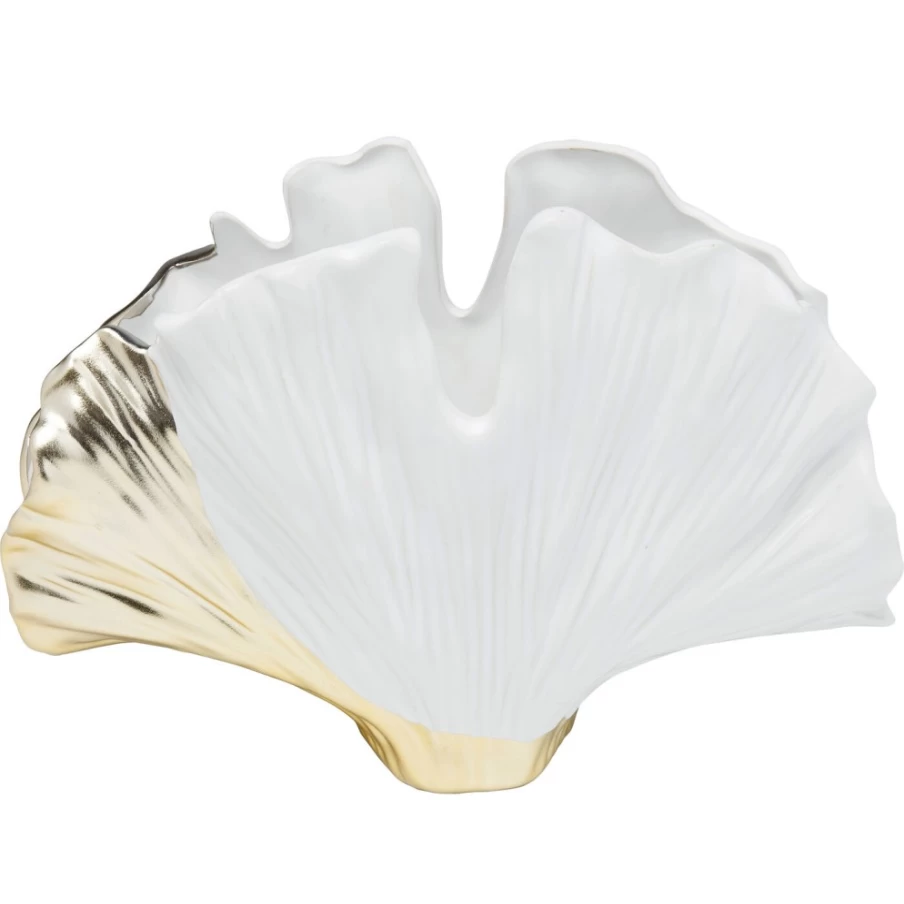 "KARE Design Modern Ginkgo Leaf Vase - 18cm Elegant Home Decor"
