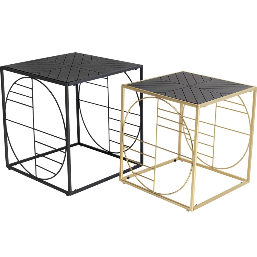 KARE Design Modern Techno 2 Coffee Table Set - 2-Piece Contemporary Living Room Furniture