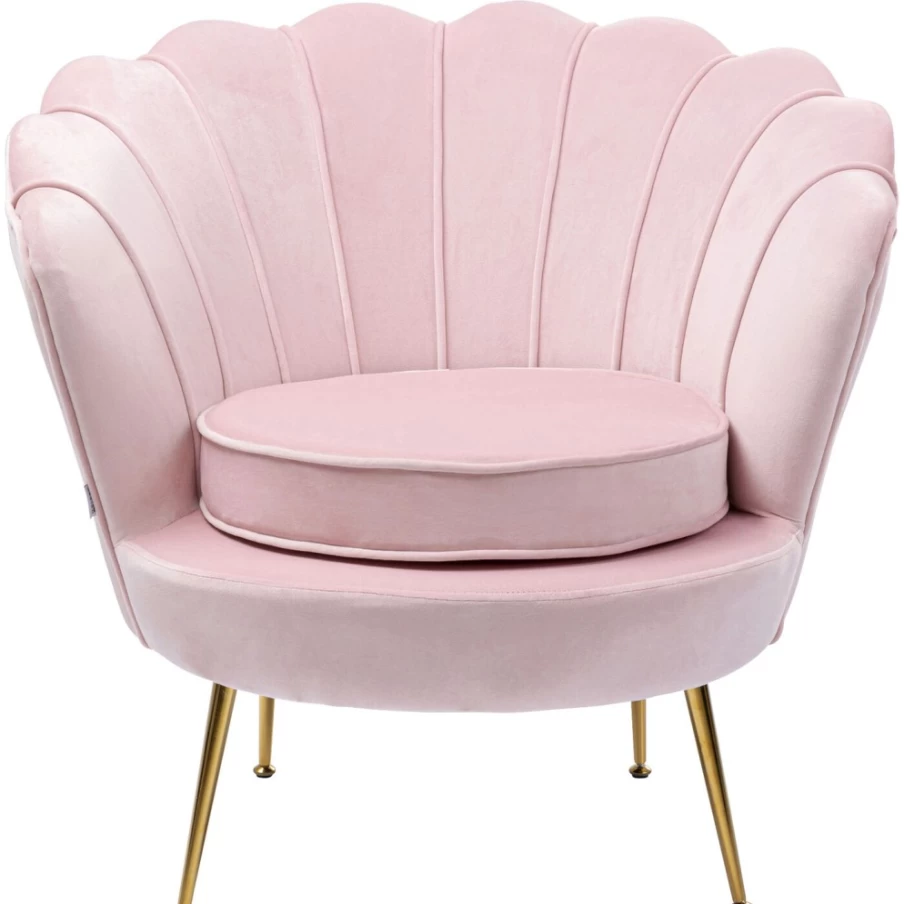 "KARE Design Water Lily Gold Rose Accent Armchair – Modern Luxury Lounge Chair"