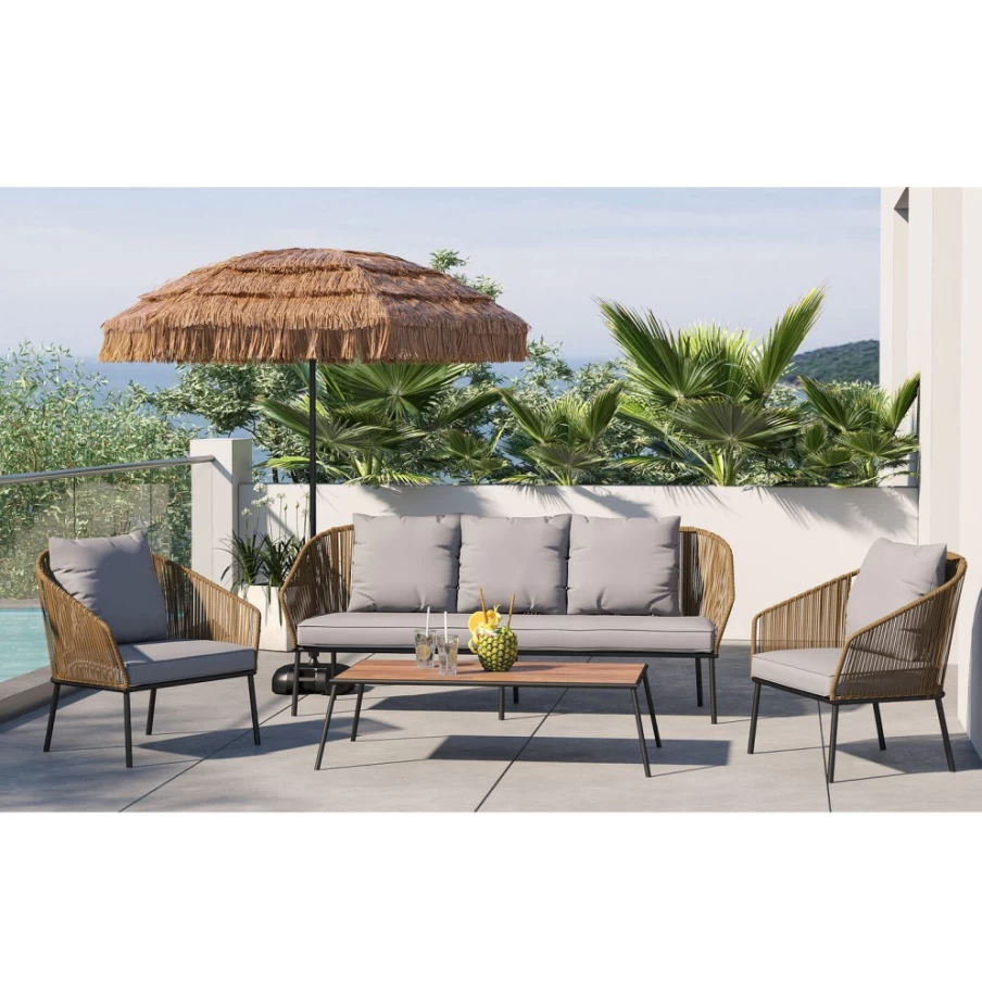 KARE Design Elba Cinque Nature 4-Piece Sofa Set | Modern Living Room Furniture
