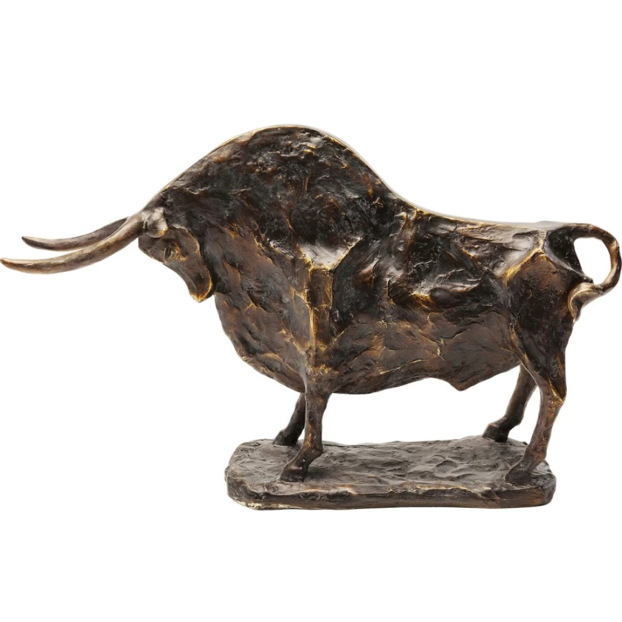 KARE Design Modern Bull Sculpture - 47cm Deco Figur Toro Statue for Home Decor