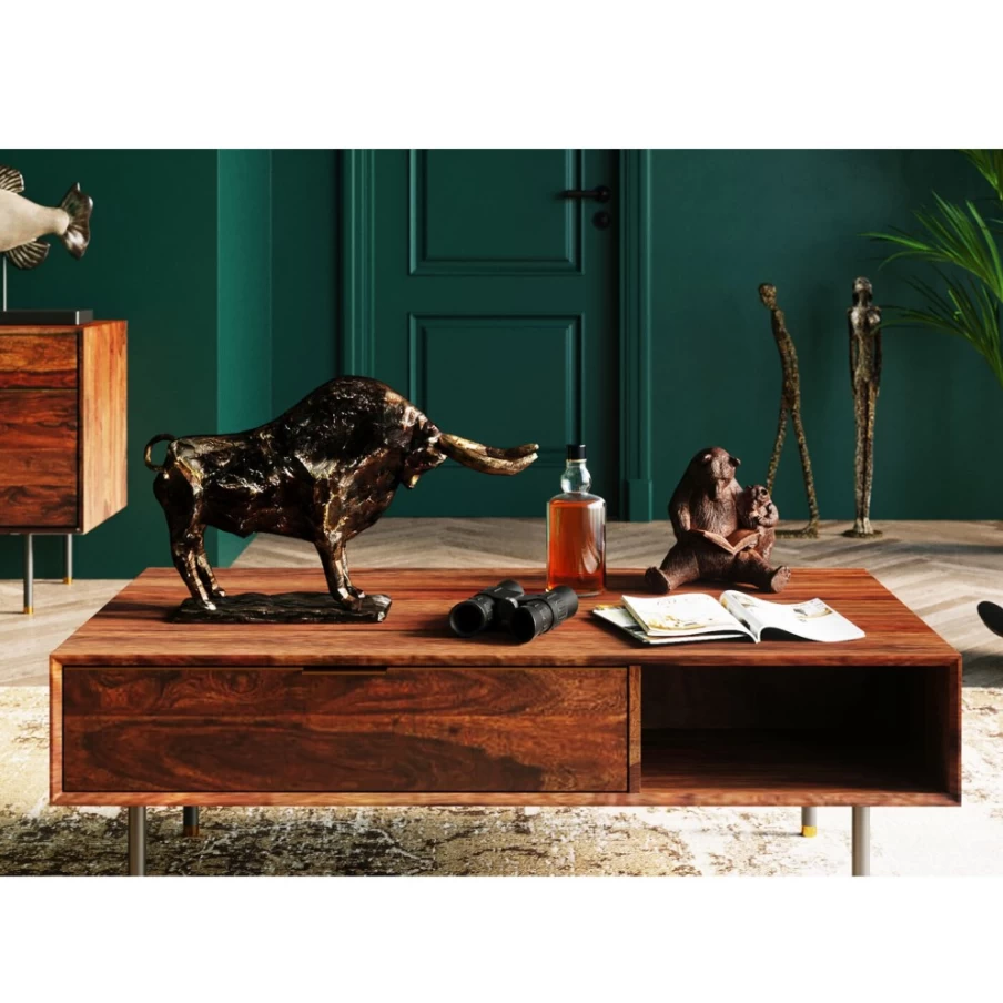 KARE Design Modern Bull Sculpture - 47cm Deco Figur Toro Statue for Home Decor