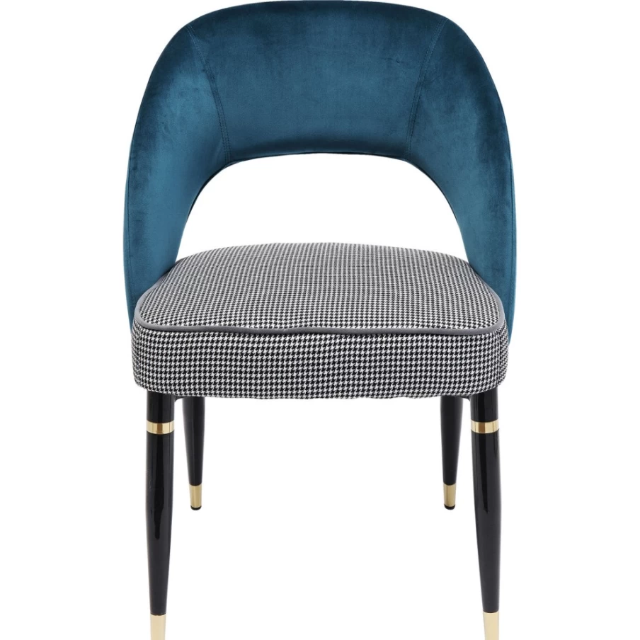"KARE Design Samantha Modern Chair in Blue-Green Upholstery – Stylish Comfort for Your Home"