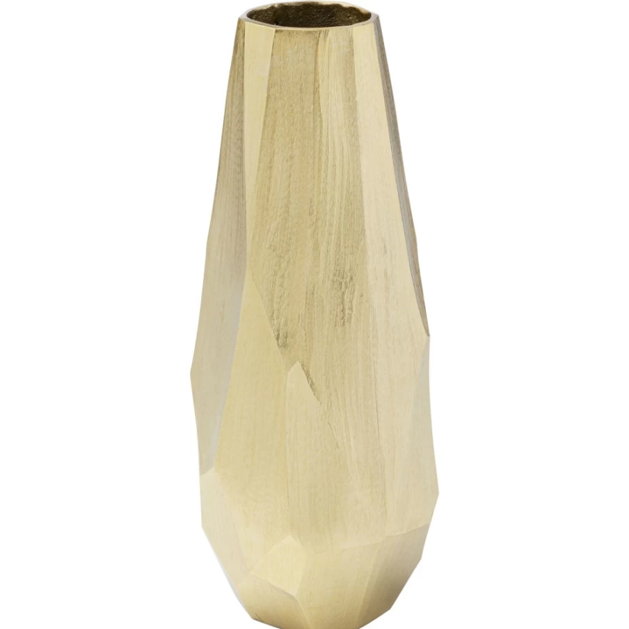 KARE Design Modern Deco Vase Sacramento in Champagne Gold - 56cm Height for Luxury Home Decor