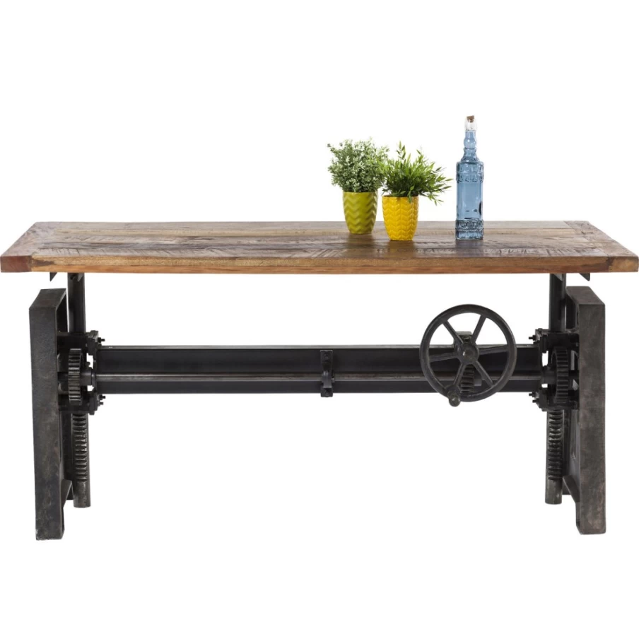 KARE Design Adjustable Height Dining Table - 160x80cm Modern Steamboat Style Kitchen Table