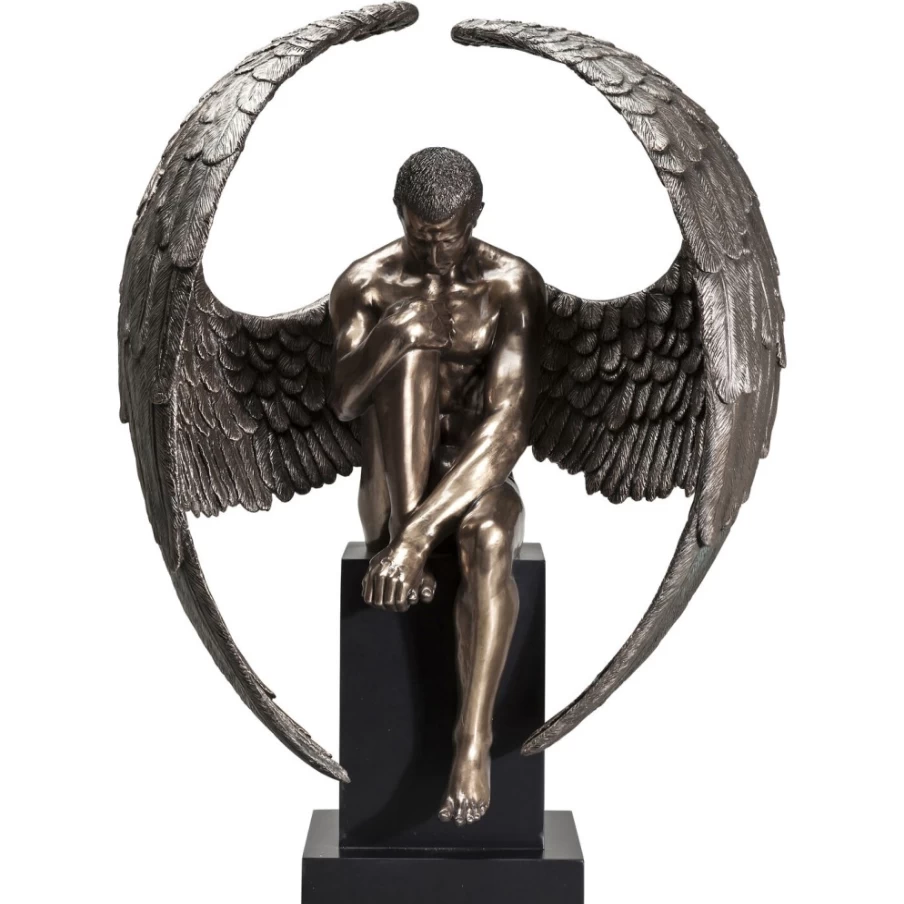 KARE Design Modern Nude Sad Angel Sculpture - Large Decorative Figurine for Home & Garden