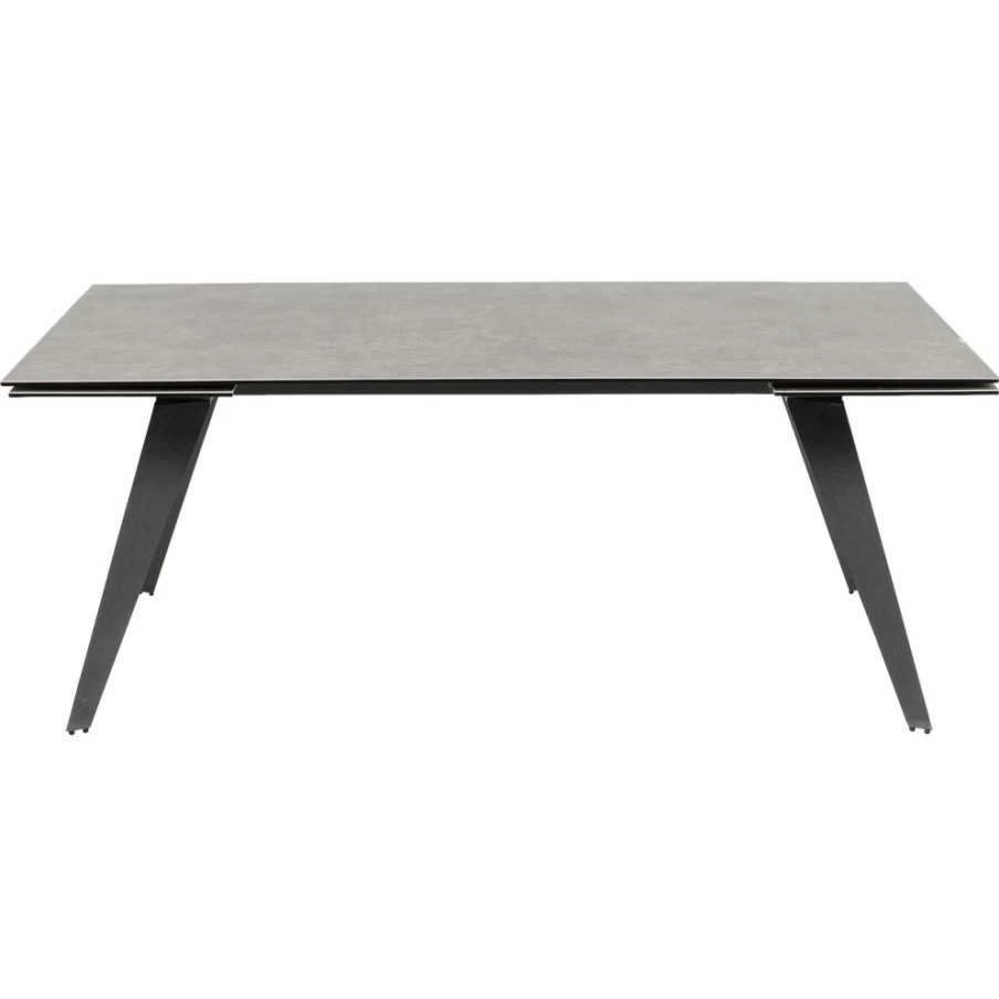 KARE Design Amsterdam Dark Extension Dining Table 200cm (45+45)x100cm Modern Expandable Wooden Table