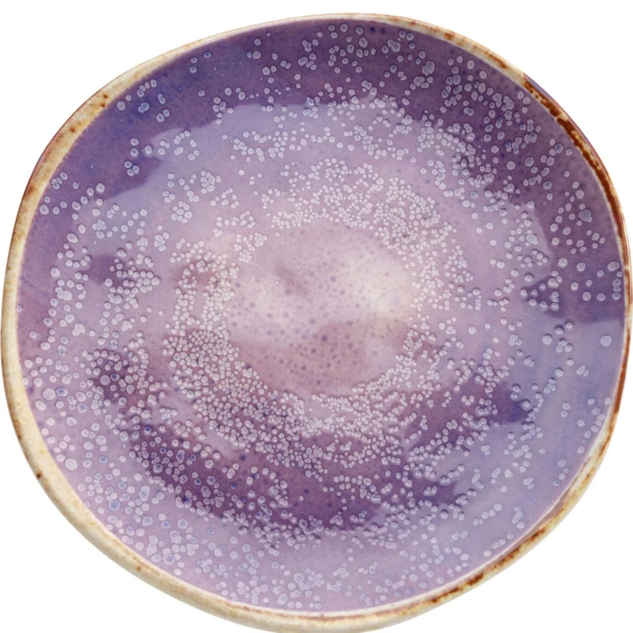 KARE Design Violet Floral Decorative Plate Shirley Collection 21cm Round Dining Tableware