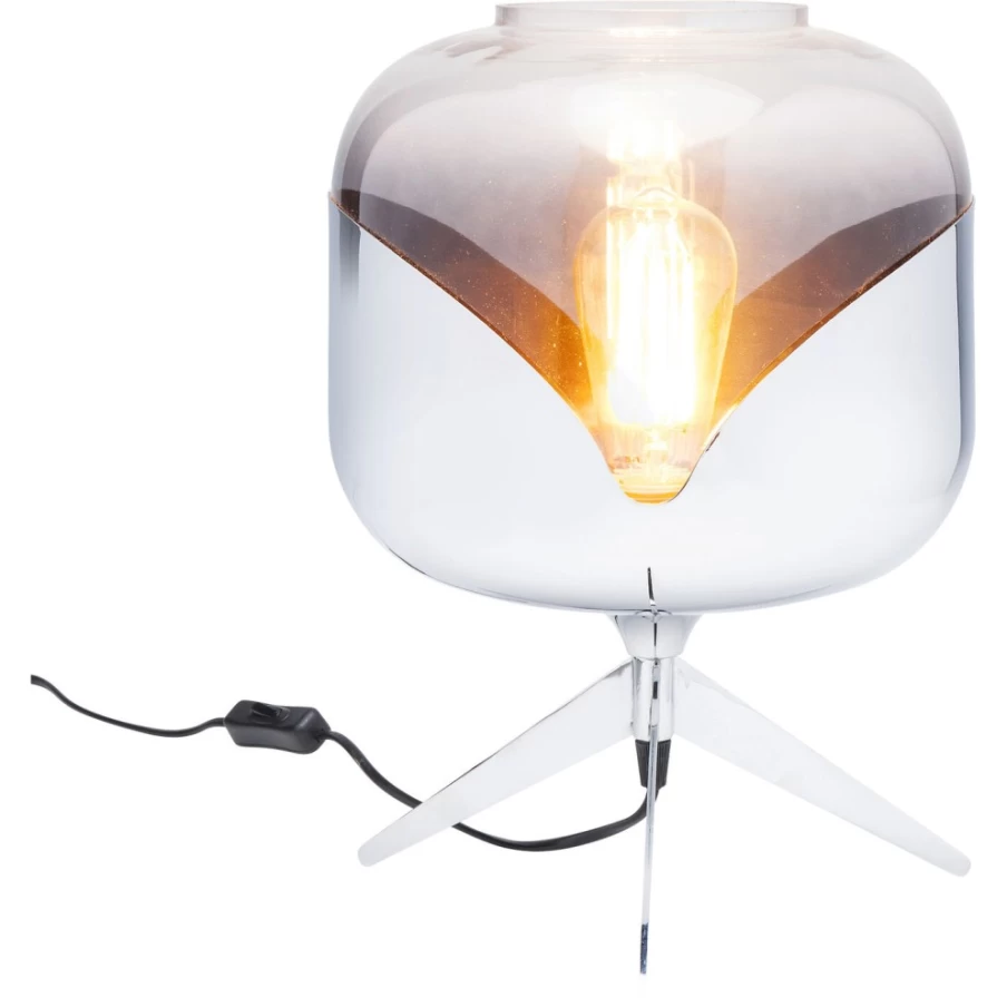 "KARE Design Modern Chrome Goblet Ball Table Lamp – Sleek Desk Lighting"