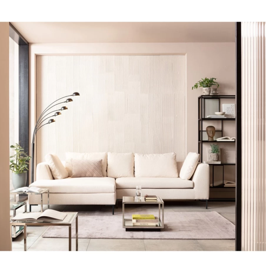 "KARE Design Gianni Left-Facing Cream Corner Sofa – Modern Modular Sectional"