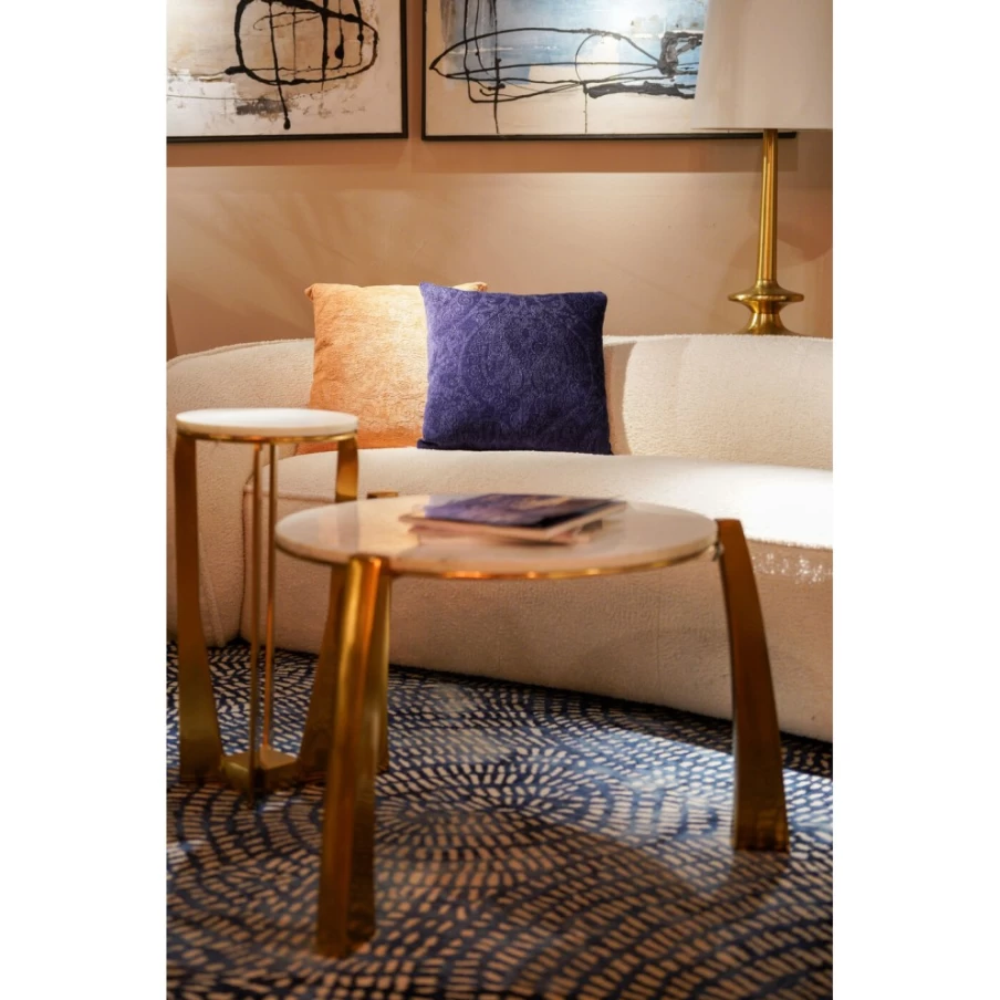 "KARE Design Tara Blue Decorative Cushion 45x45cm – Stylish Square Pillow Cover for Home Decor"