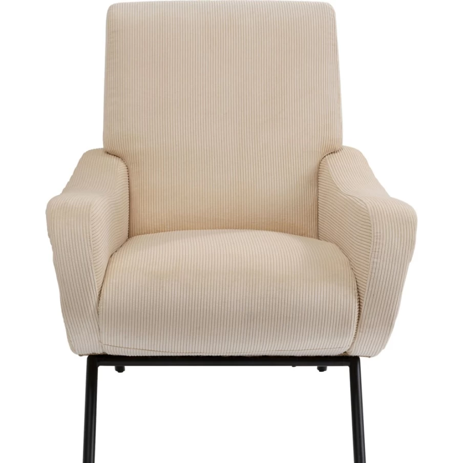"KARE Design Sunwell Cream Modern Armchair – Stylish Comfortable Lounge Chair for Living Room"
