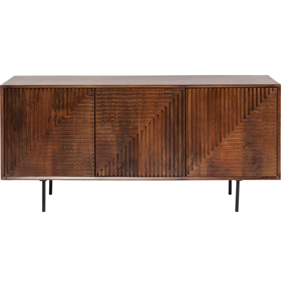 "KARE Design Modern Sideboard with Grooves - Stylish Storage Cabinet for Living Room"