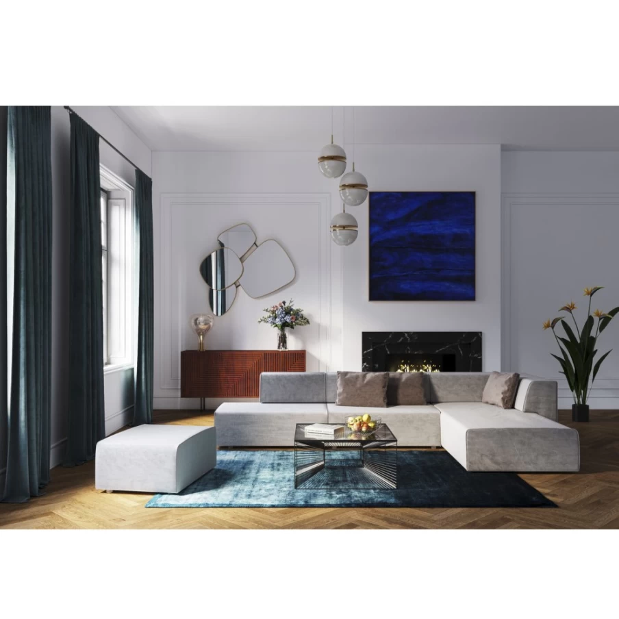 "KARE Design Modern Sideboard with Grooves - Stylish Storage Cabinet for Living Room"
