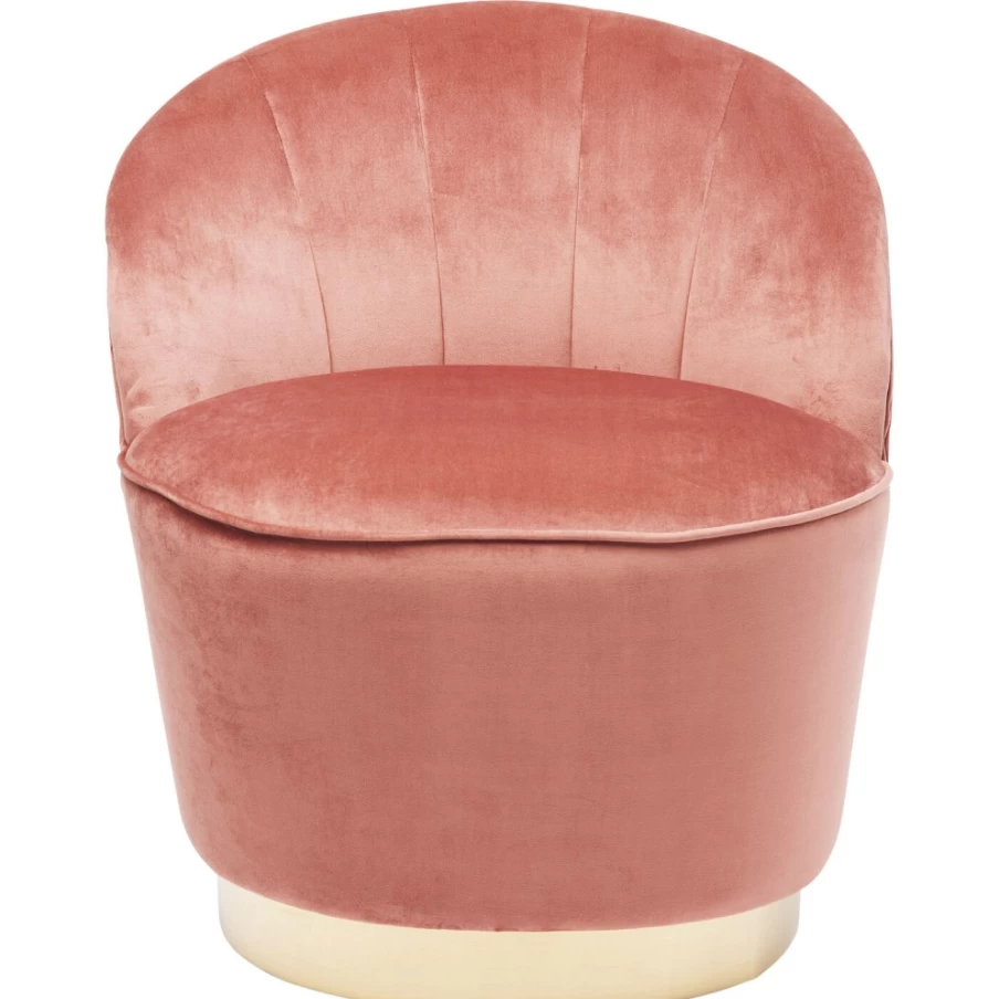 "KARE Design Modern Armchair in Cherry Mauve – Stylish Lounge Chair for Living Room"