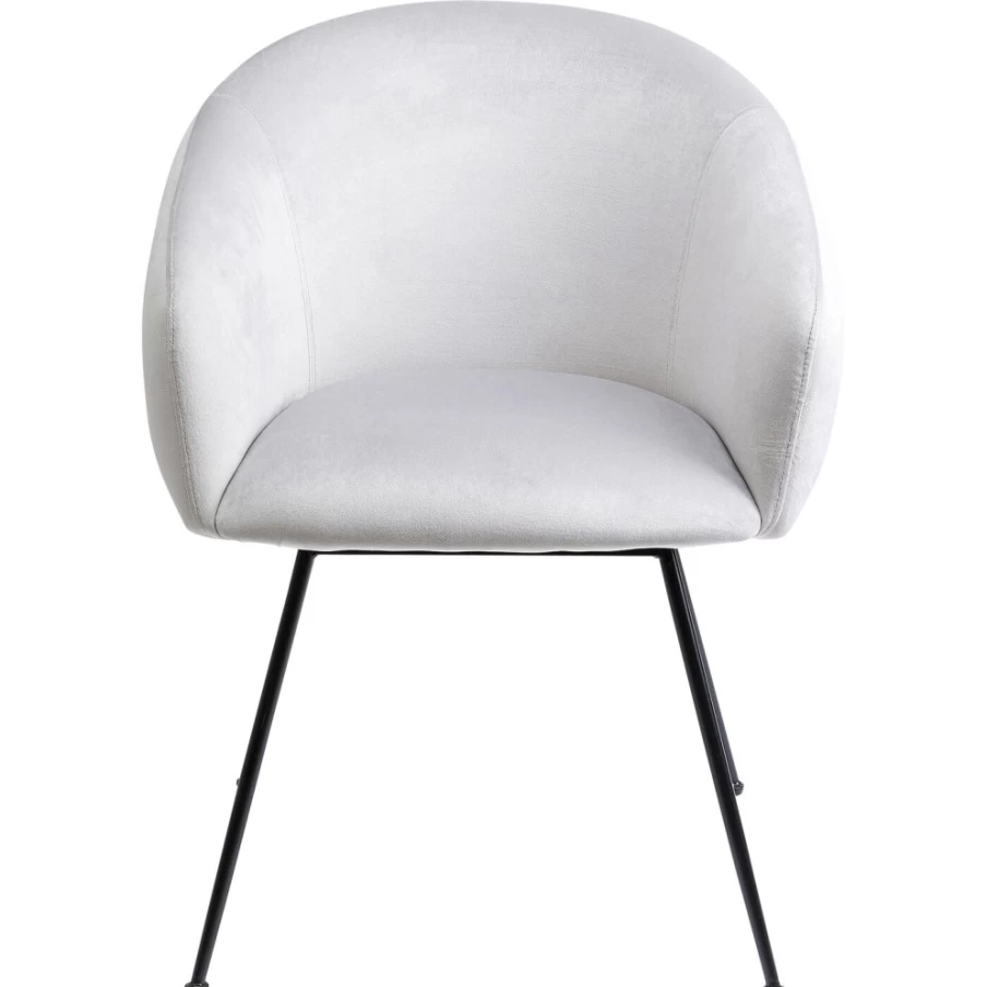 "KARE Design Lorena Grey Armchair – Modern Comfort with Stylish Armrests"