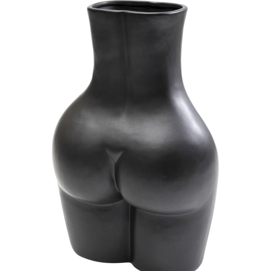 KARE Design Donna Black Ceramic Vase 40cm - Modern Home Decor