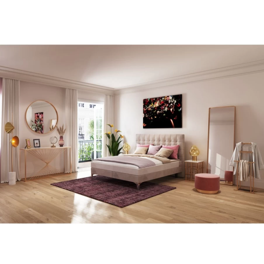 KARE Design Modern Rectangular Copper Mirror 70x200cm - Elegant Curve Frame Wall Decor