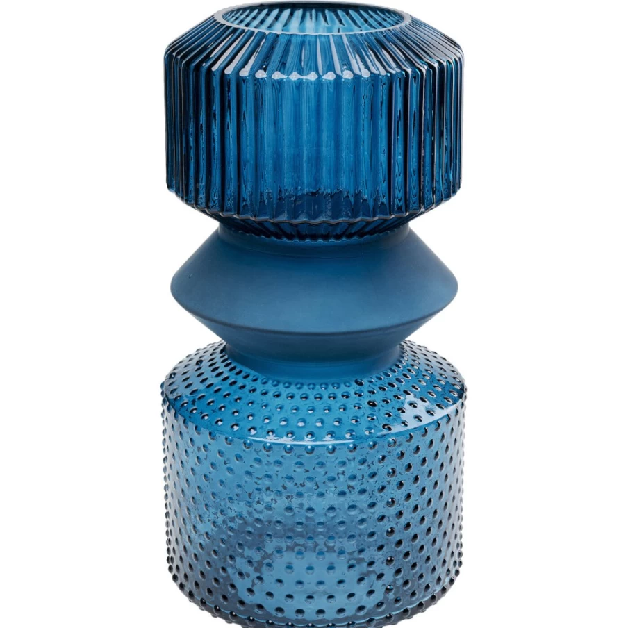 KARE Design Blue Ceramic Vase 36cm - Modern Marvelous Duo Decorative Vase for Home & Office