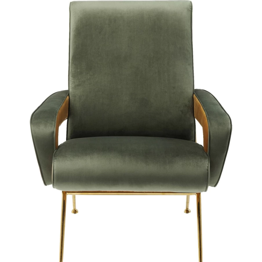 "KARE Design Luna High Green Armchair – Modern Luxury Lounge Chair"
