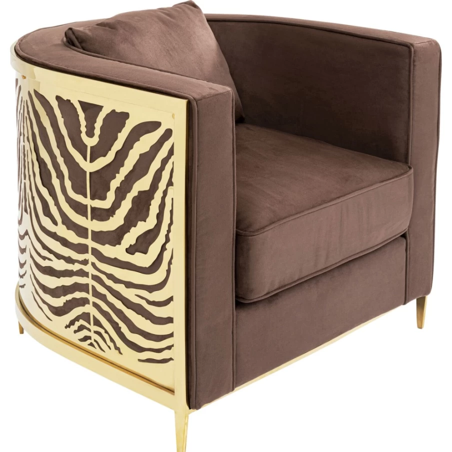 "KARE Design Matteo Brown Modern Armchair – Stylish Lounge Chair for Living Room"