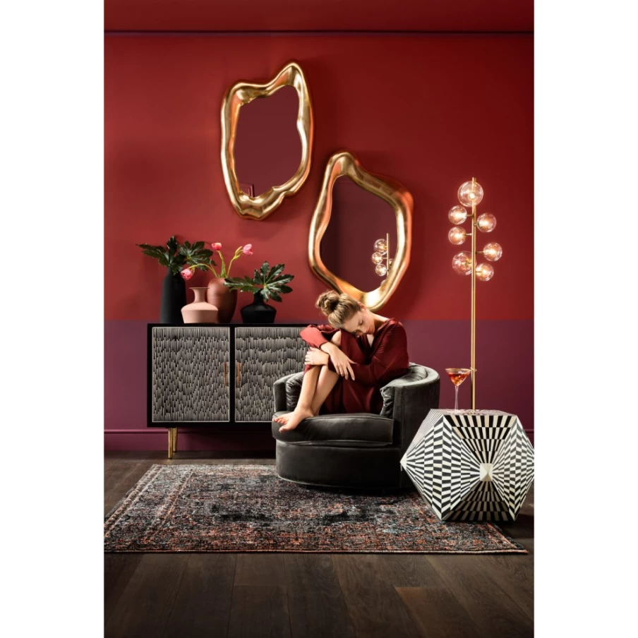 KARE Design Modern Hologram Gold Wall Mirror 119x76 cm - Decorative Home & Office Mirror