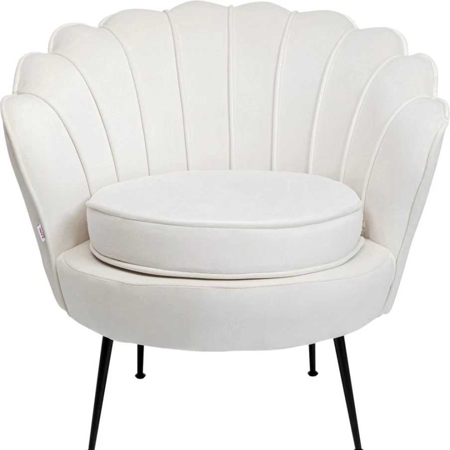"KARE Design Water Lily Armchair in Black and Beige – Modern Lounge Chair"