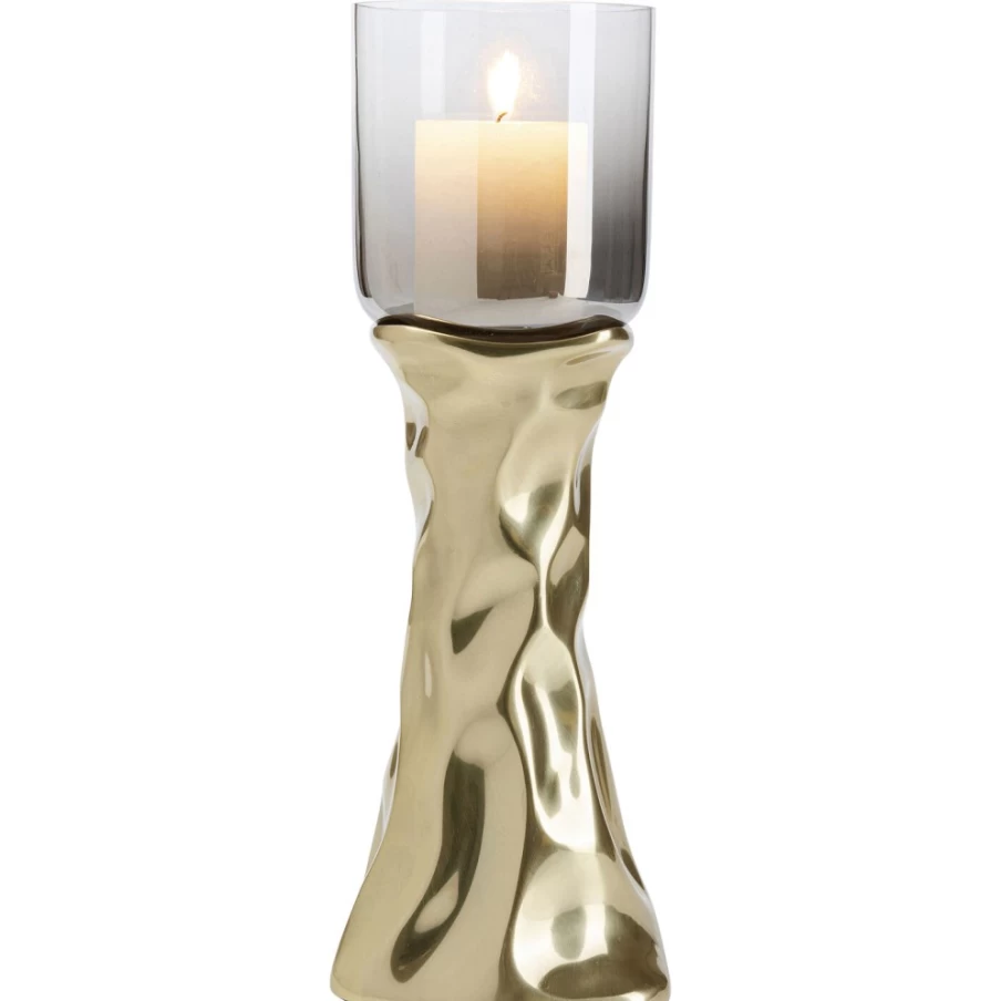 KARE Design Modern Jade Gold Candle Holder - 38cm Elegant Home Decor