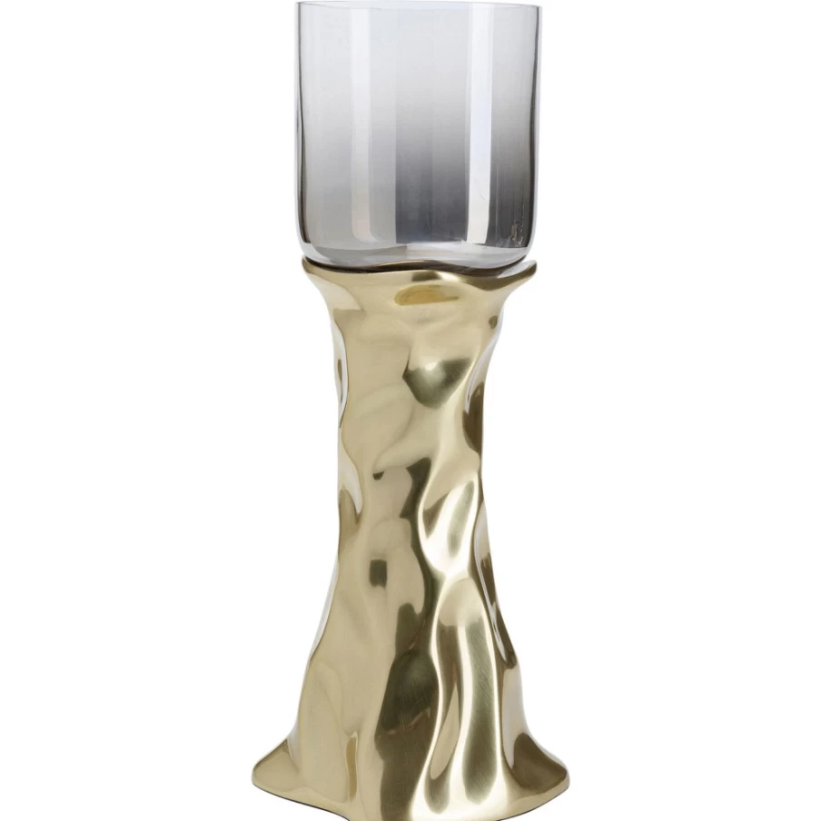 KARE Design Modern Jade Gold Candle Holder - 38cm Elegant Home Decor