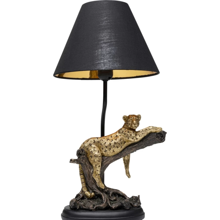 KARE Design Modern Leopard Print Table Lamp - 50cm Height Stylish Lighting for Home Decor
