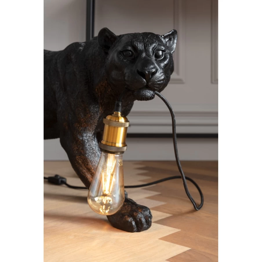 KARE Design Modern Bagheera Animal Floor Lamp - 40cm Height Stylish Lighting for Home Decor