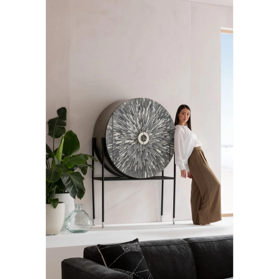 KARE Design Modern Bar Cabinet with Zoom 100X160Cm - Stylish Home Bar Furniture for Living Room