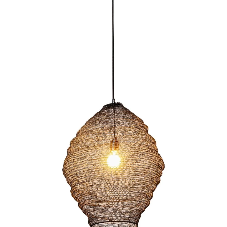 KARE Design Modern Cocoon Pendant Lamp - 45cm Black Hanging Light for Contemporary Interior