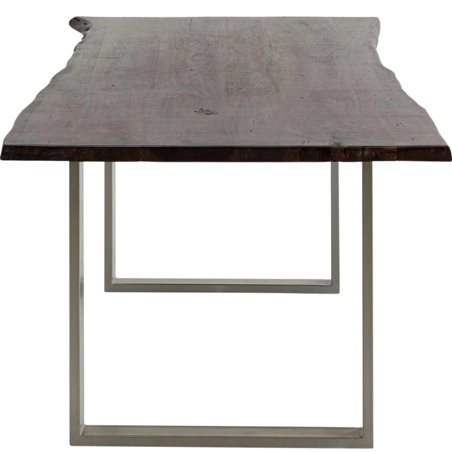 KARE Design Modern Dark Silver Dining Table - 180X90cm Rectangle Table Harmony for Contemporary Interior