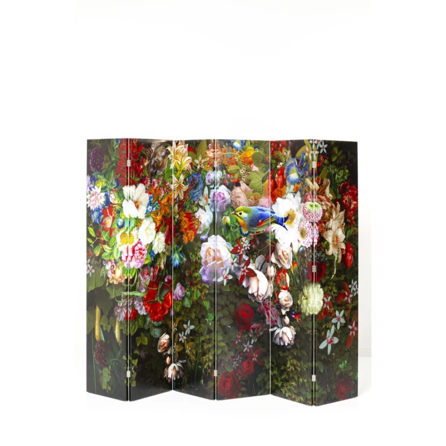 KARE Design Modern Room Divider Flower Paradise 240x180cm Freestanding Decorative Partition Panel
