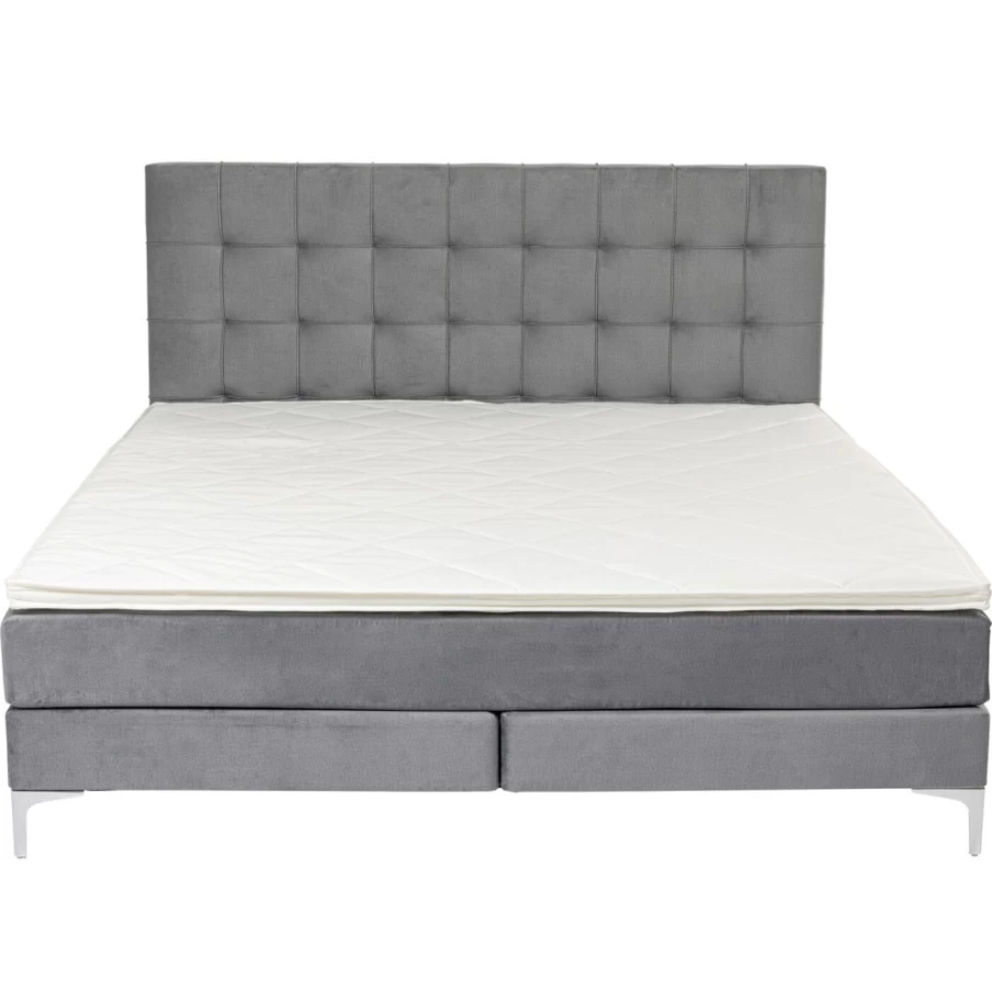 KARE Design Benito Star Grey Boxspring Bed 180x200 cm Modern Luxury Bed Frame