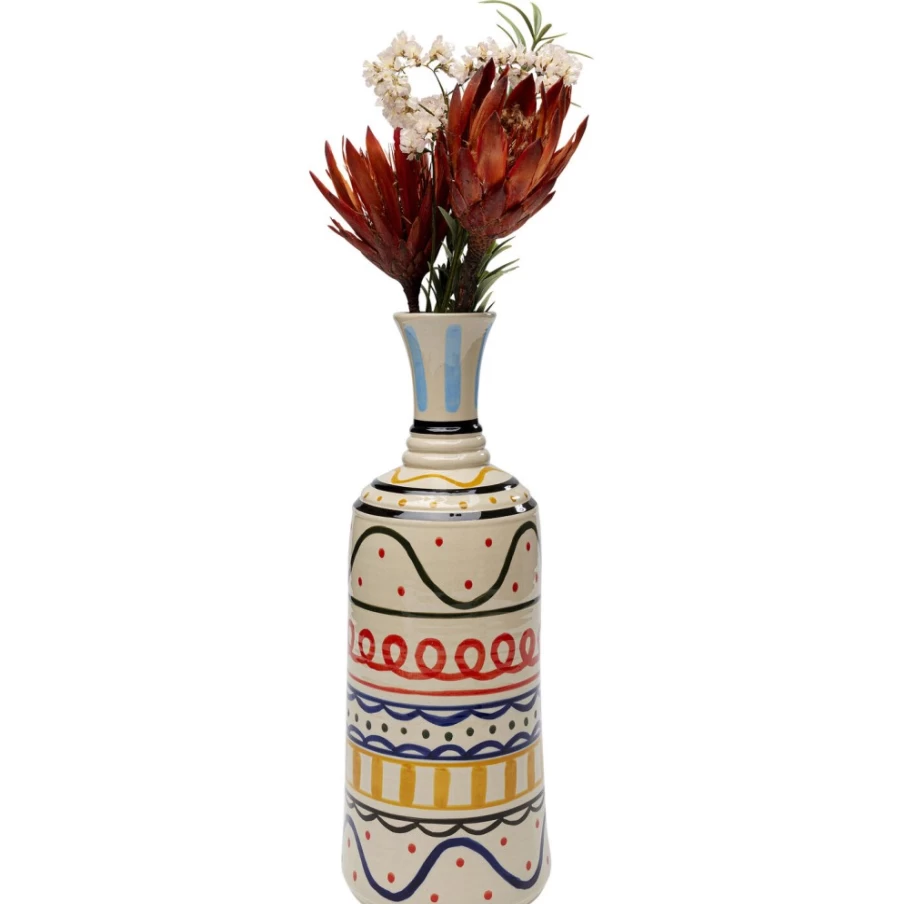 KARE Design Modern Los Cabos Vase - 40cm Handmade Decorative Ceramic Vase for Home & Office
