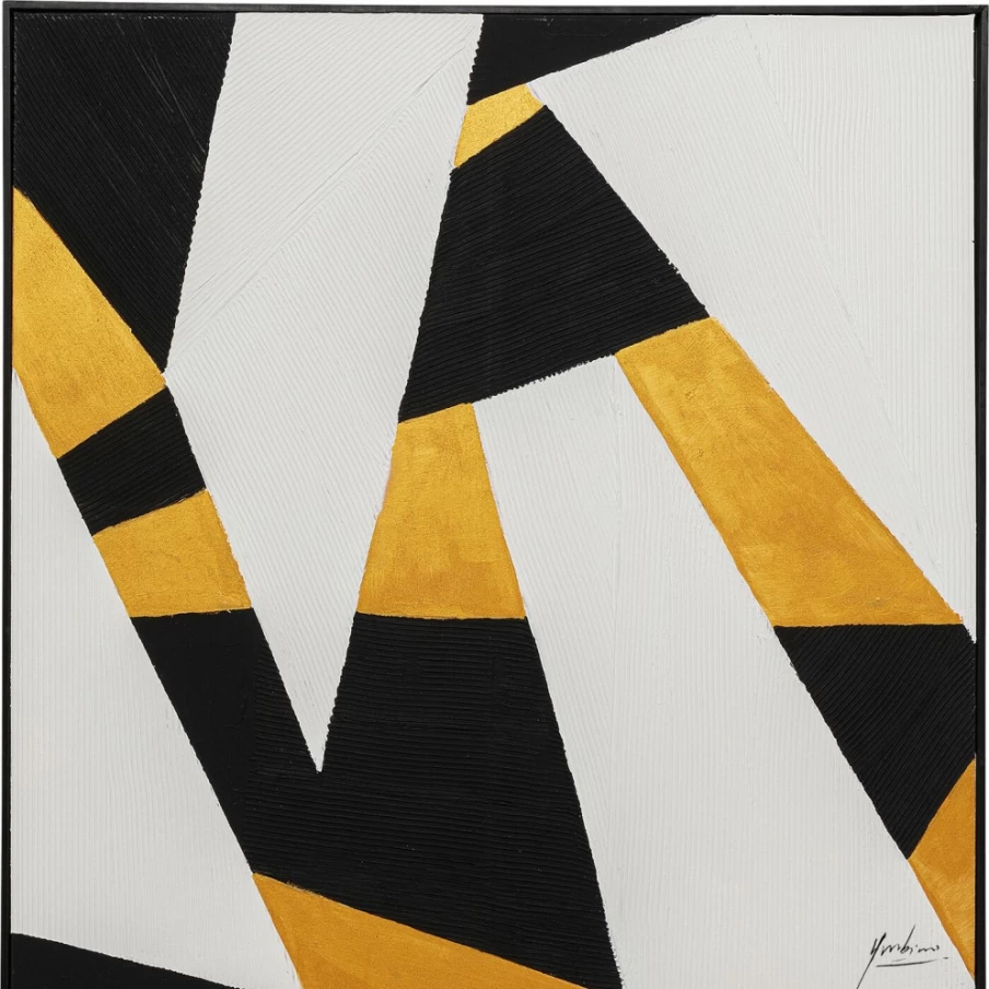 KARE Design Modern Framed Picture Modulo Multi 100x100 cm Wall Art Square Canvas Print