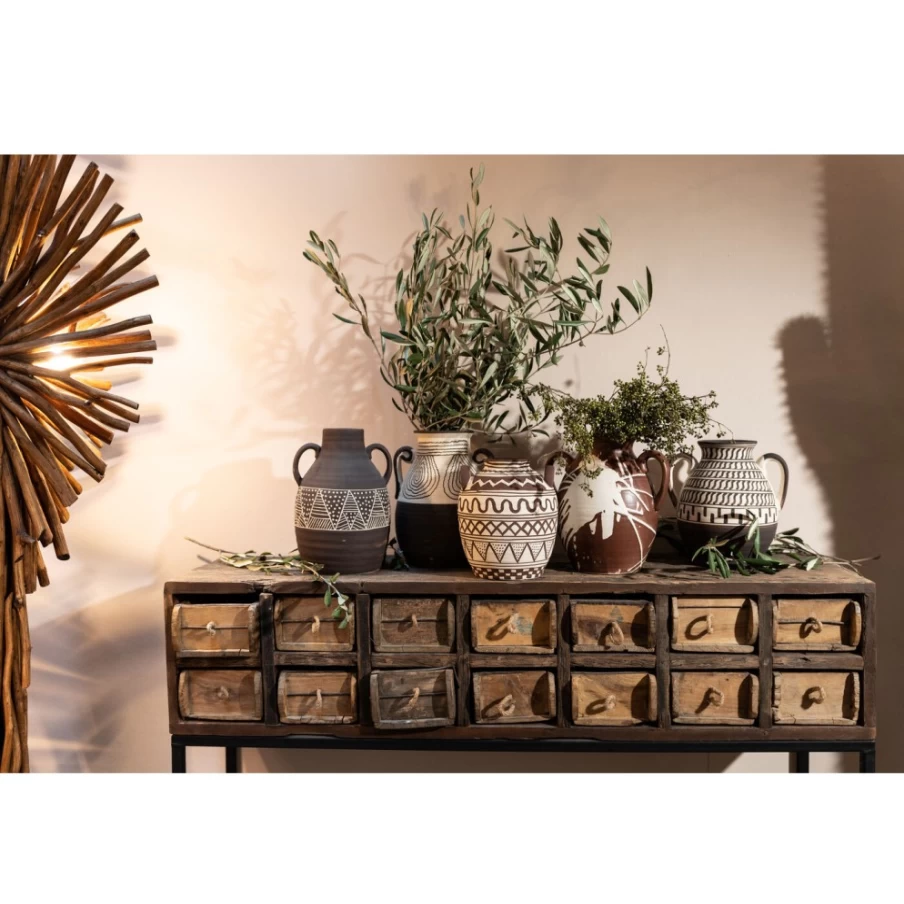 "KARE Design Mara Modern Vase 23cm - Decorative Ceramic Home Decor"