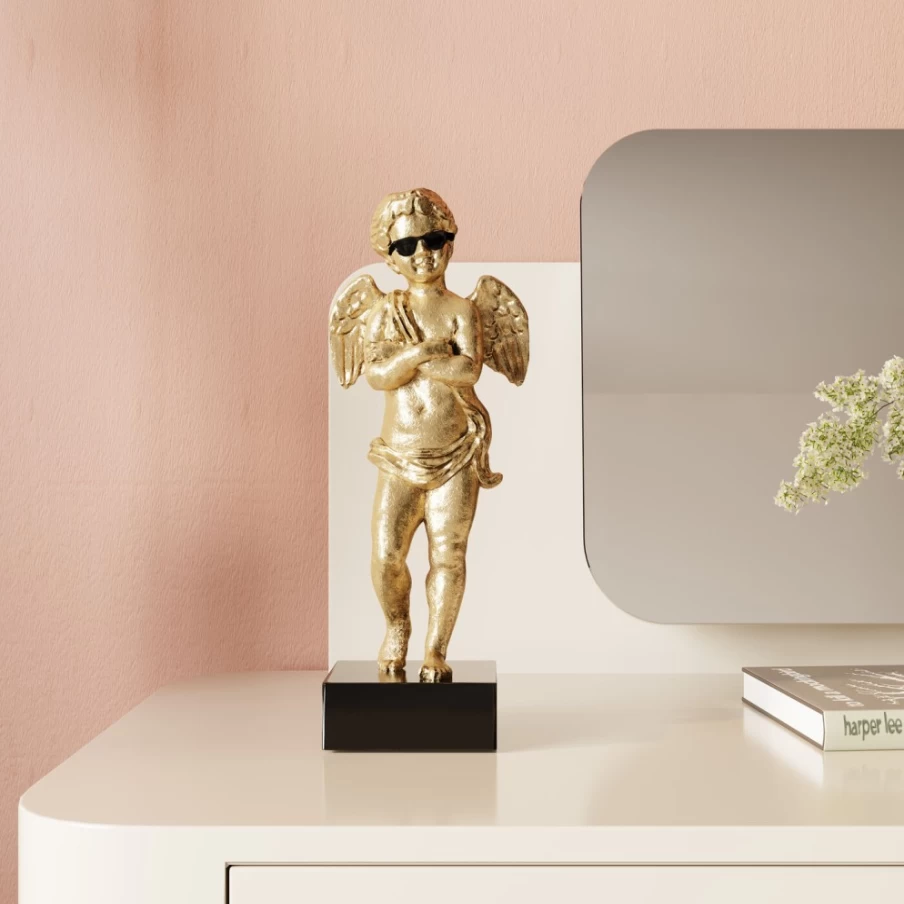 KARE Design Modern Angel Decor Figurine - Cool Sculpture for Home & Garden