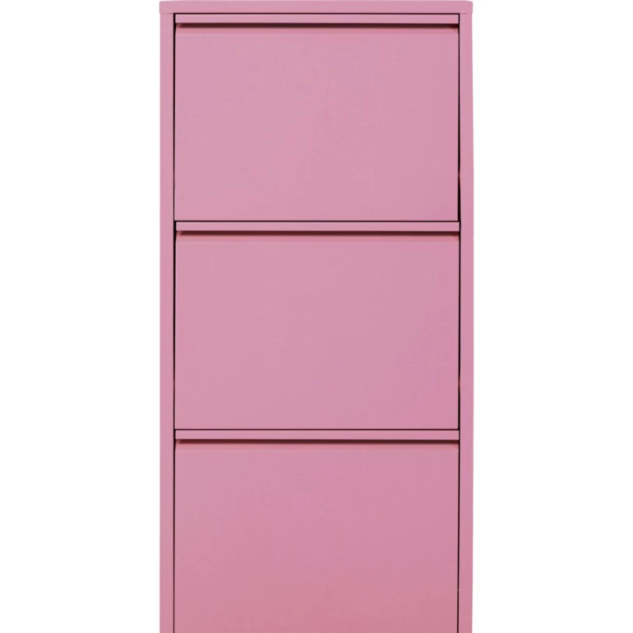 KARE Design Shoe Storage Container Caruso 3 Rose - Modern Shoe Cabinet with Doors